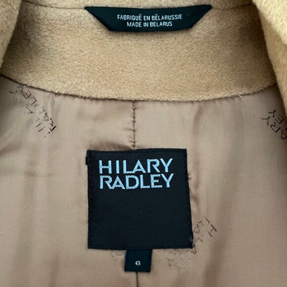 Hilary Radley Angora/Wool Blend Coat - Light Camel Colour - Size 6 / Medium - Picture 12 of 16